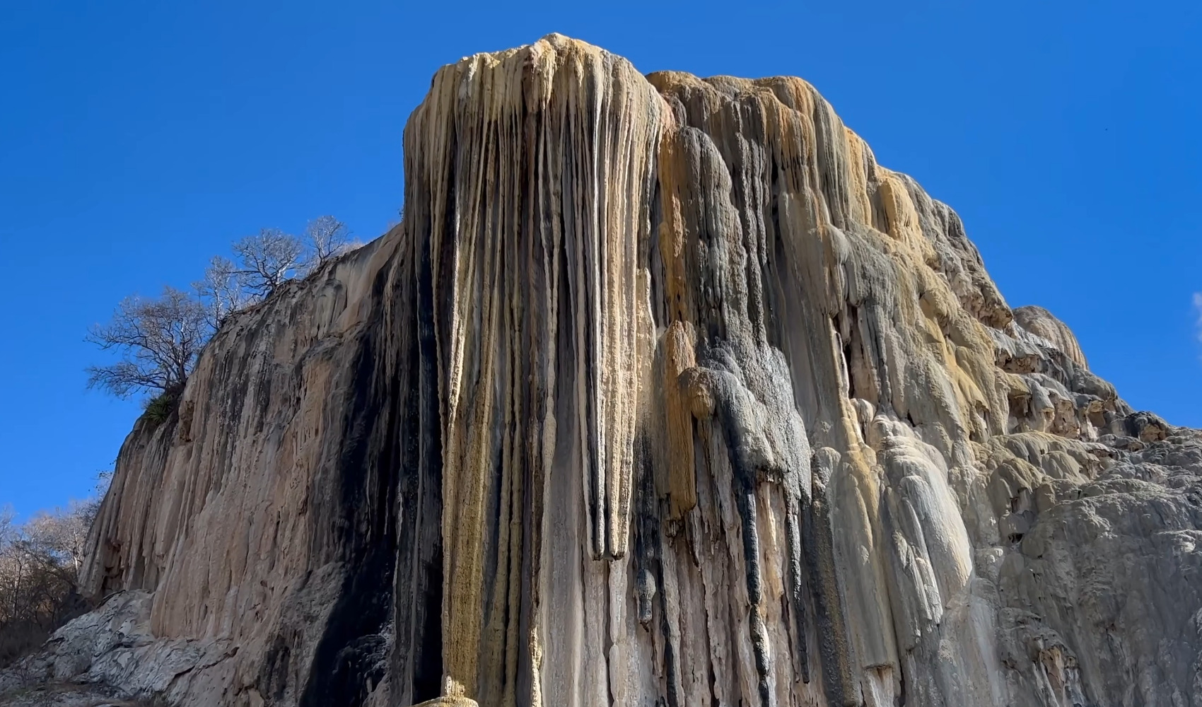 Hierve el Agua mineral formations in the mountains of Oaxaca